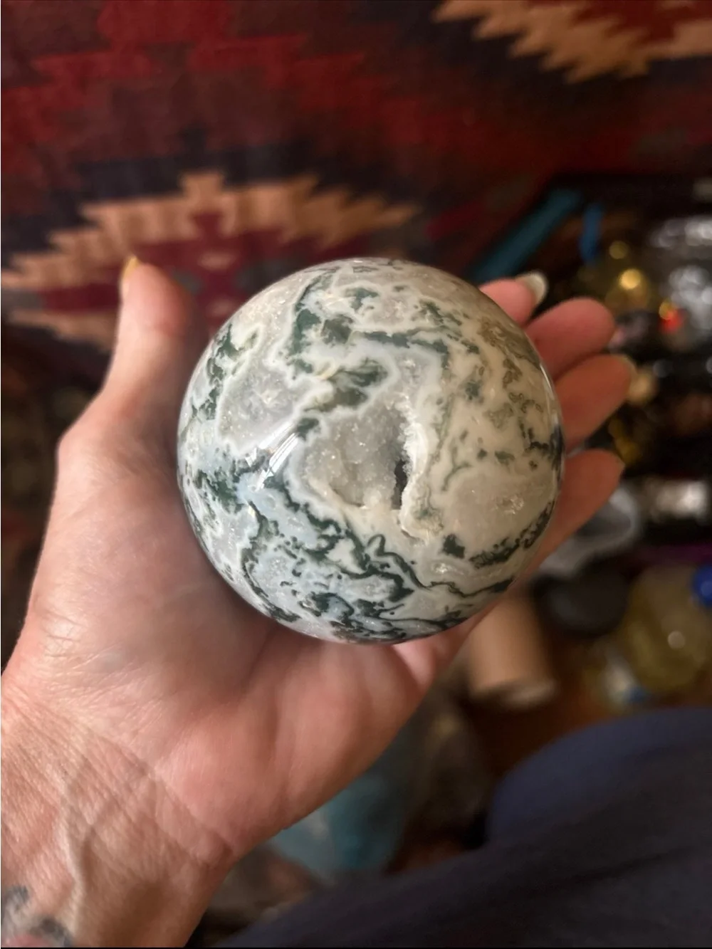Moss Agate Sphere